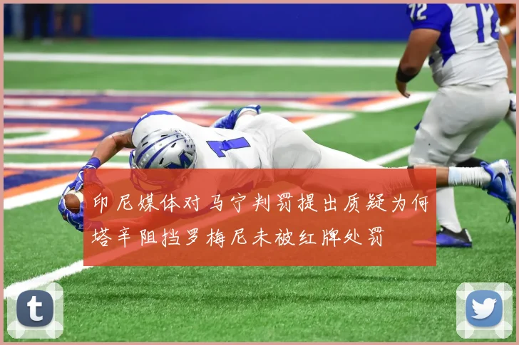 印尼媒体对马宁判罚提出质疑为何塔辛阻挡罗梅尼未被红牌处罚